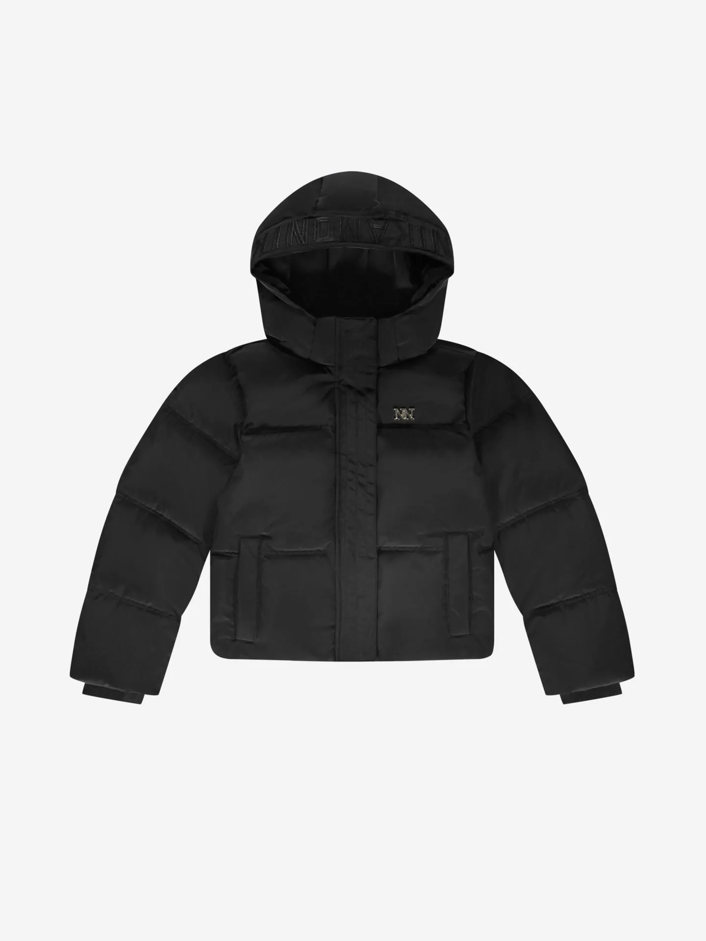 Nik&Nik winter winterjas meisjes - zwart - puffer - Jayla afbeelding