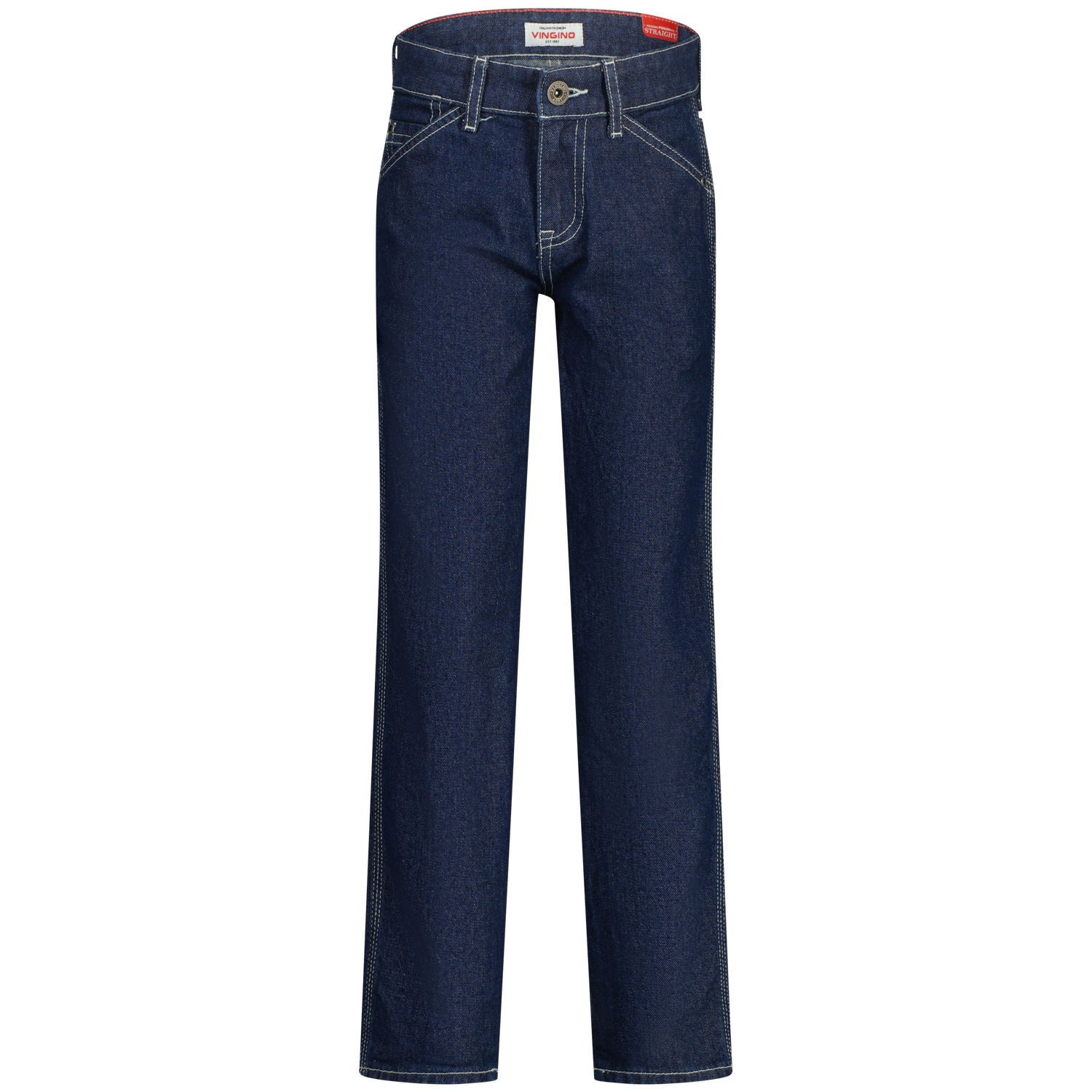 Vingino winter jeans broek jongens - blauw - Peppe carpenter - straight fit afbeelding