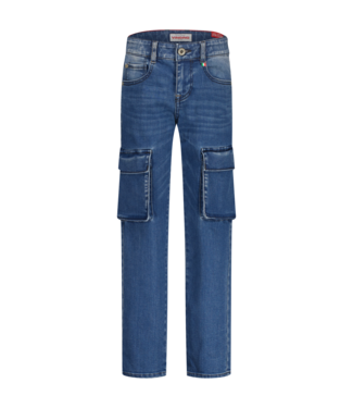 Vingino winter jeans broek jongens - blauw - Paolo Cargo - straight fit