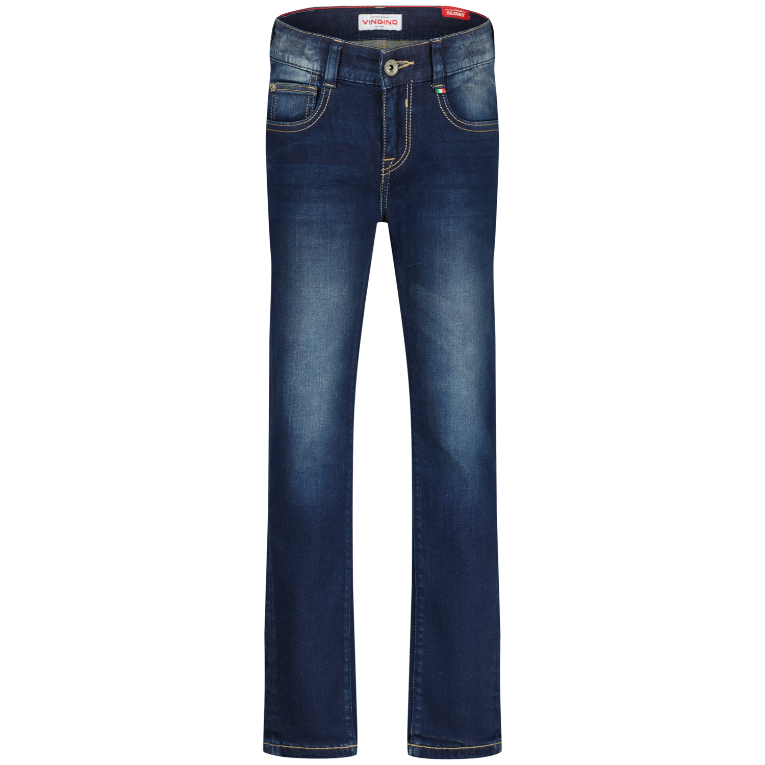 Vingino winter jeans broek jongens - donker blauw - Aron - skinny fit afbeelding