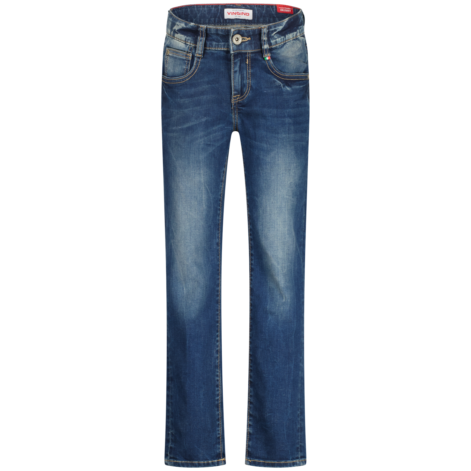 Vingino winter jeans broek jongens - vintage blauw - Aron - skinny fit afbeelding