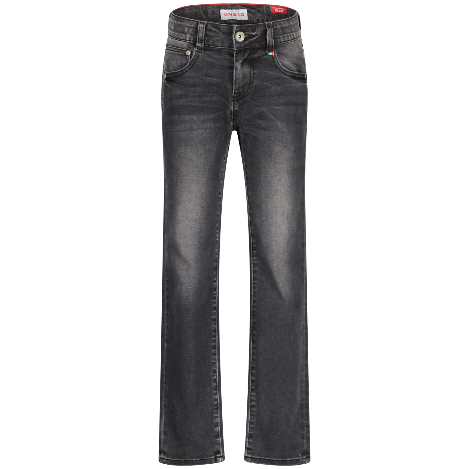 Vingino winter jeans broek jongens - zwart - Dante - slim fit afbeelding