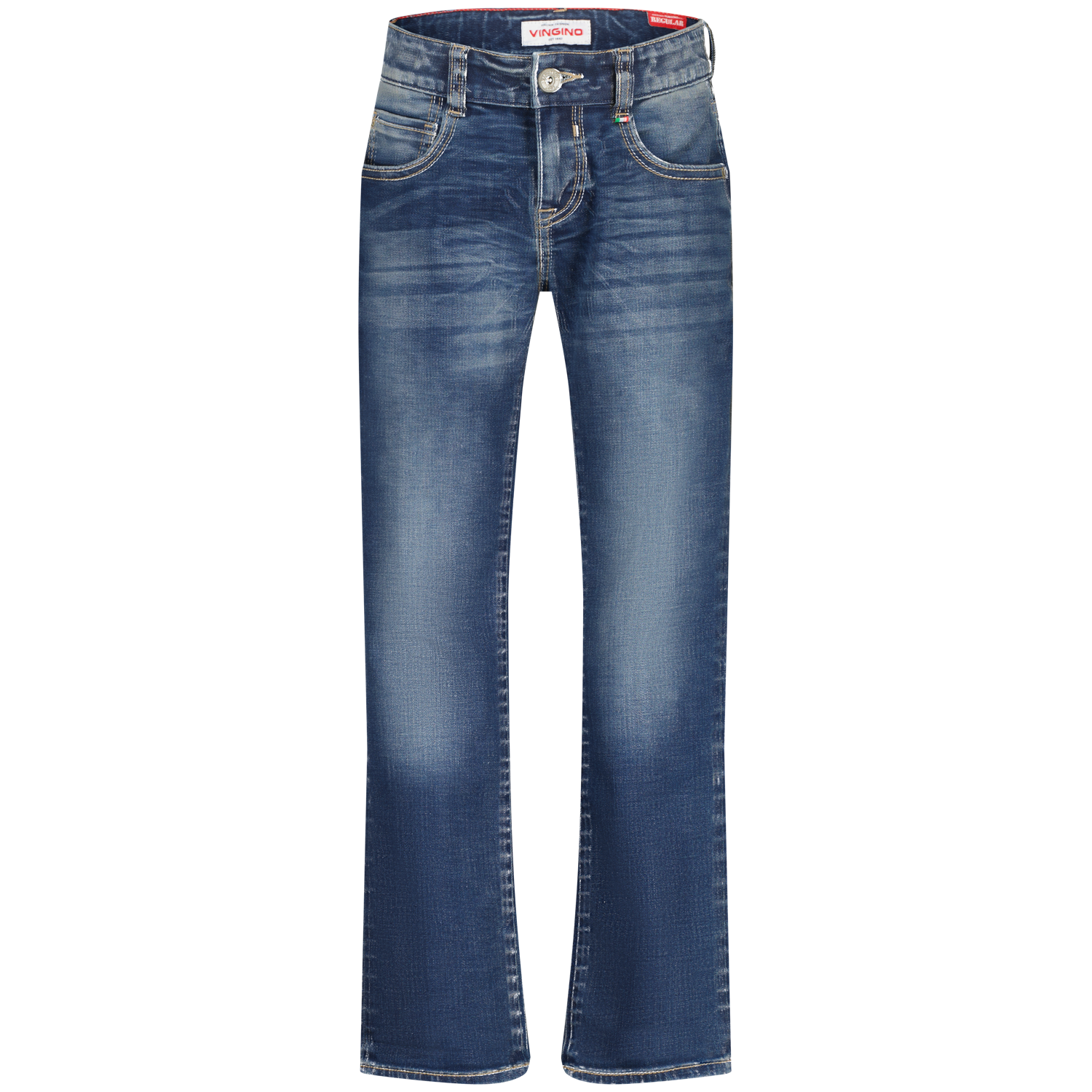 Vingino winter jeans broek jongens - blauw - Bruno - regular fit afbeelding