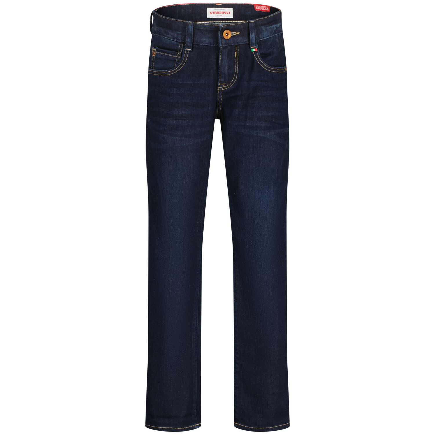 Vingino winter jeans broek jongens - donker blauw - Bruno - regular fit afbeelding