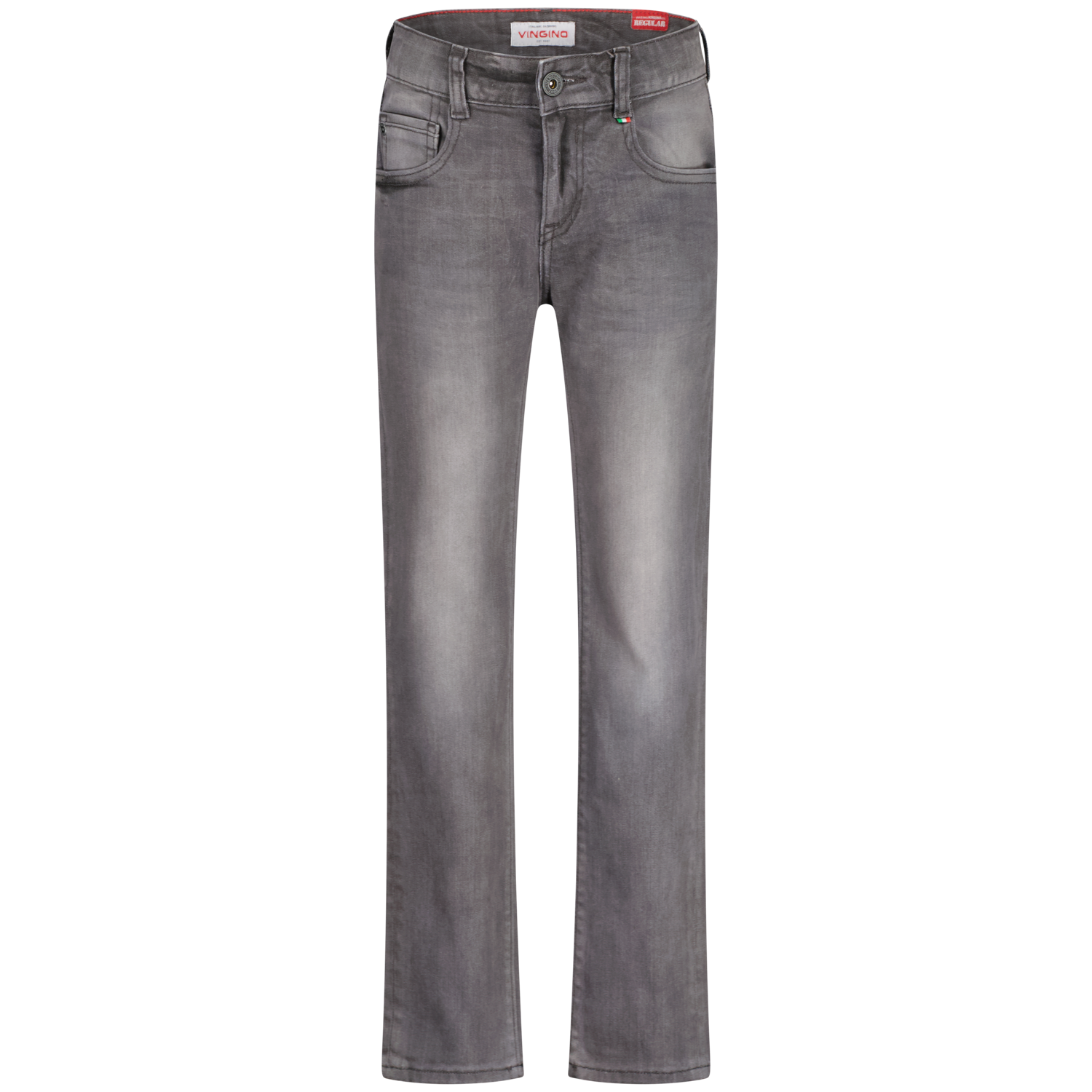 Vingino winter jeans broek jongens - grijs - Bruno - regular fit afbeelding
