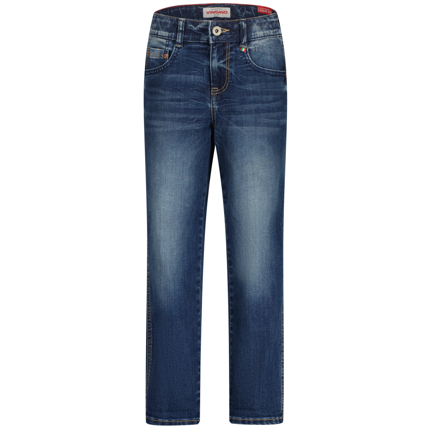 Vingino winter jeans broek jongens - blauw - Constantino - loose fit afbeelding