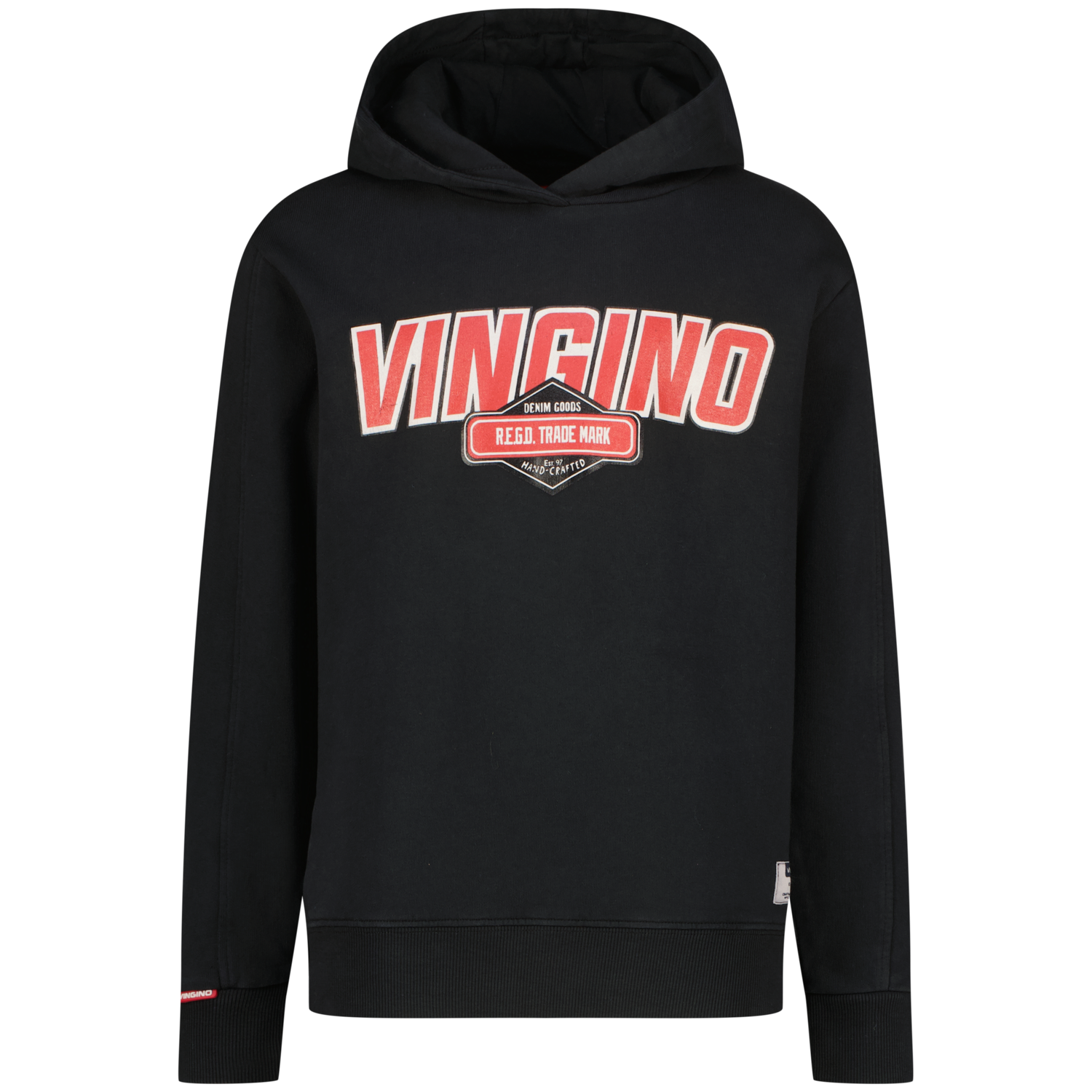 Vingino winter sweater jongens - zwart - Nack afbeelding