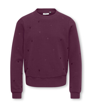 Kids ONLY winter sweater meisjes - paars - KogAtika - regular fit