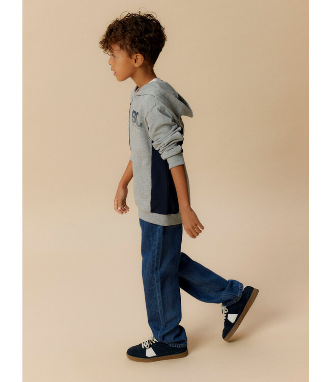 Name it winter sweat vest jongens - grijs - NkmLenno