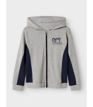 Name it winter sweat vest jongens - grijs - NkmLenno