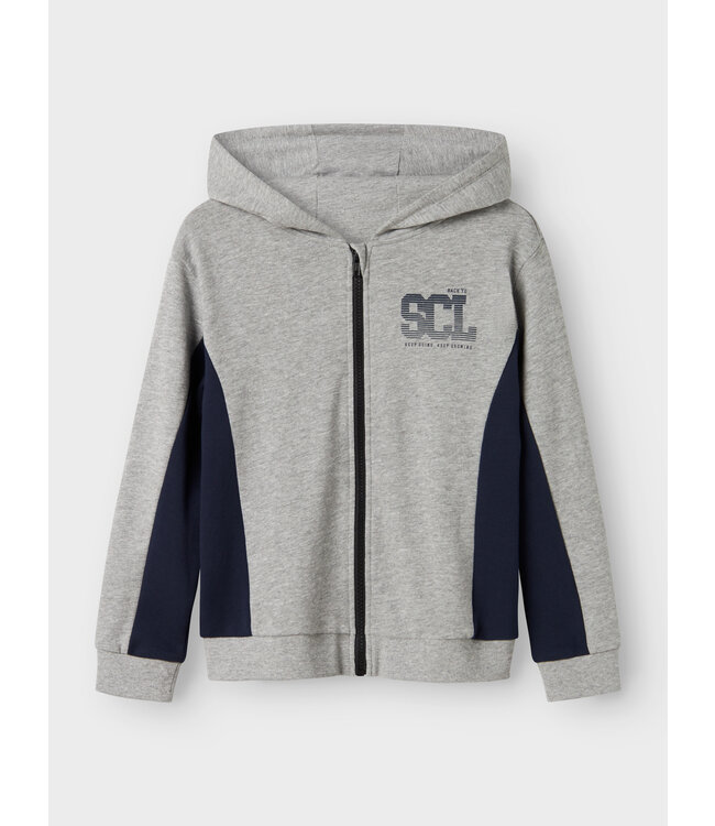 Name it winter sweat vest jongens - grijs - NkmLenno