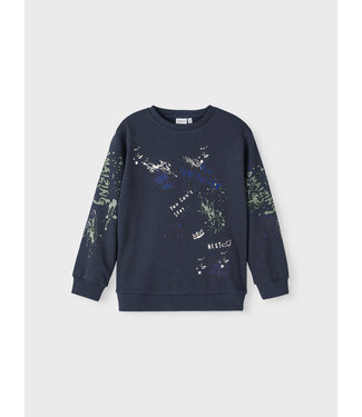 Name it winter sweater jongens - blauw - NkmPbambo