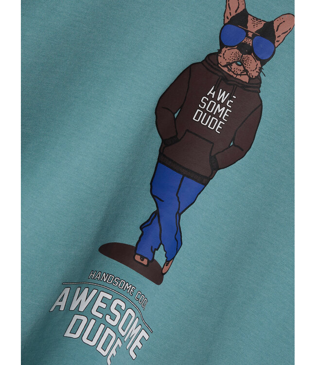 Name it winter shirt jongens - turquoise - NkmPsakob