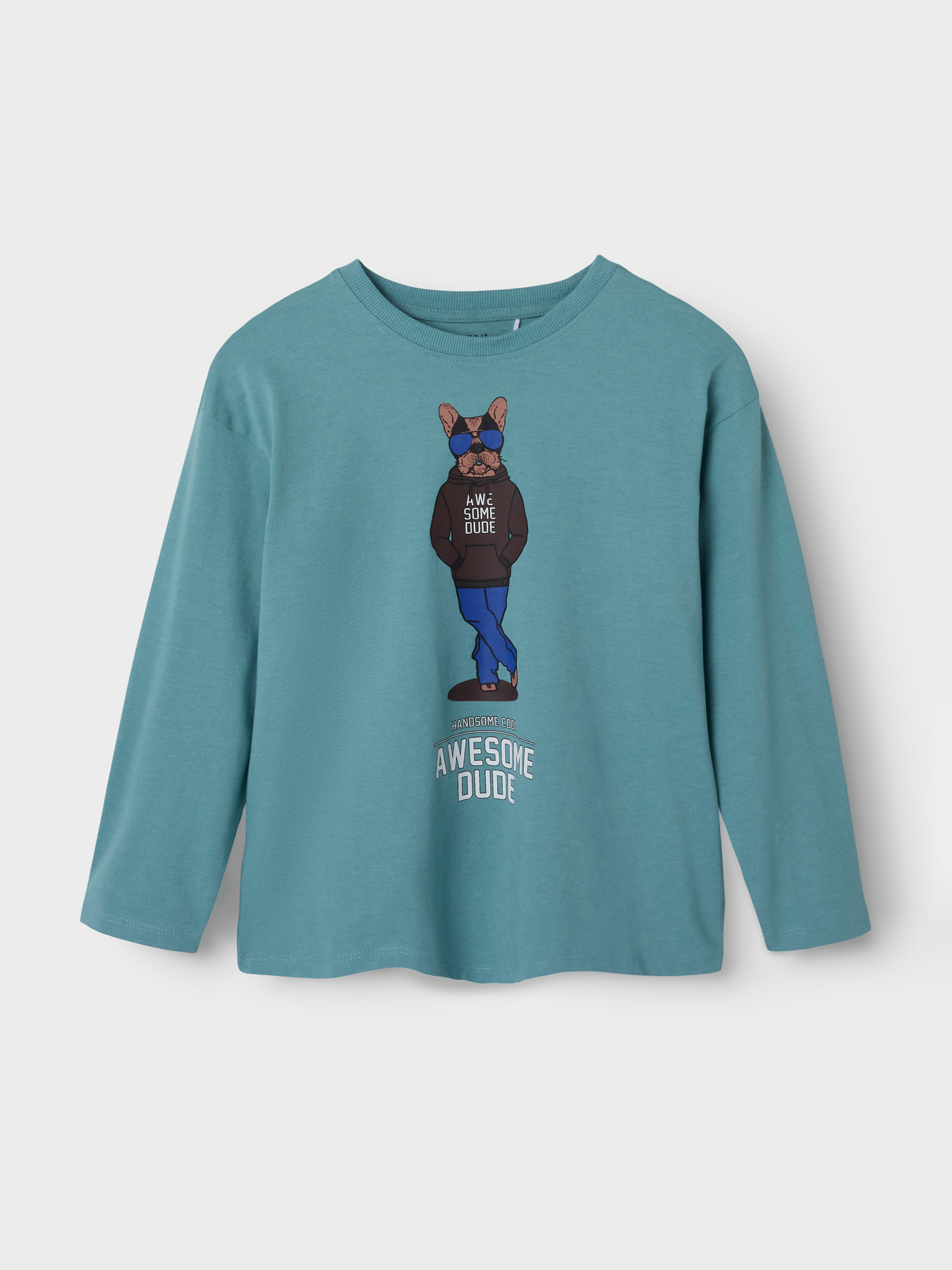 Name it winter shirt jongens - turquoise - NkmPsakob afbeelding