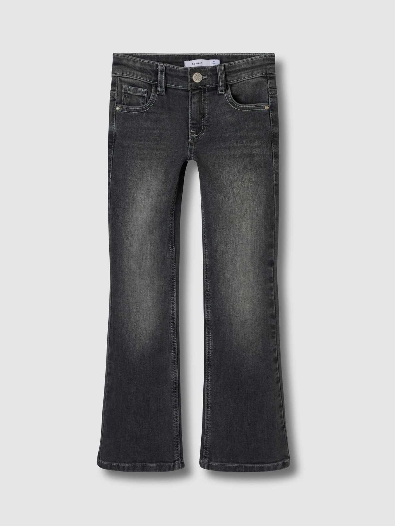 Name it winter jeans broek meisjes - grijs - NkfPolly - bootcut fit afbeelding