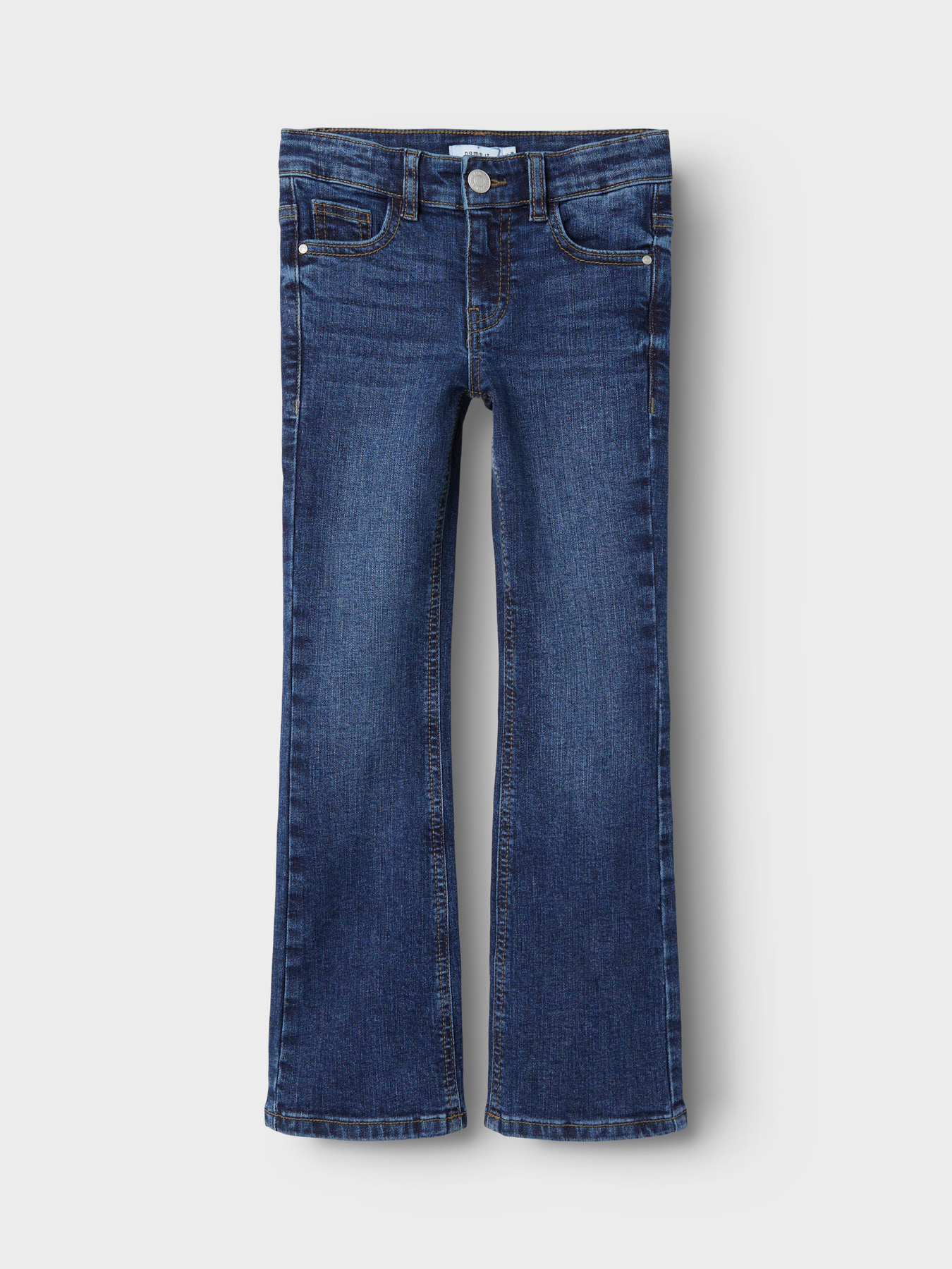 Name it winter jeans broek meisjes - donker blauw - NkfPolly - bootcut fit afbeelding