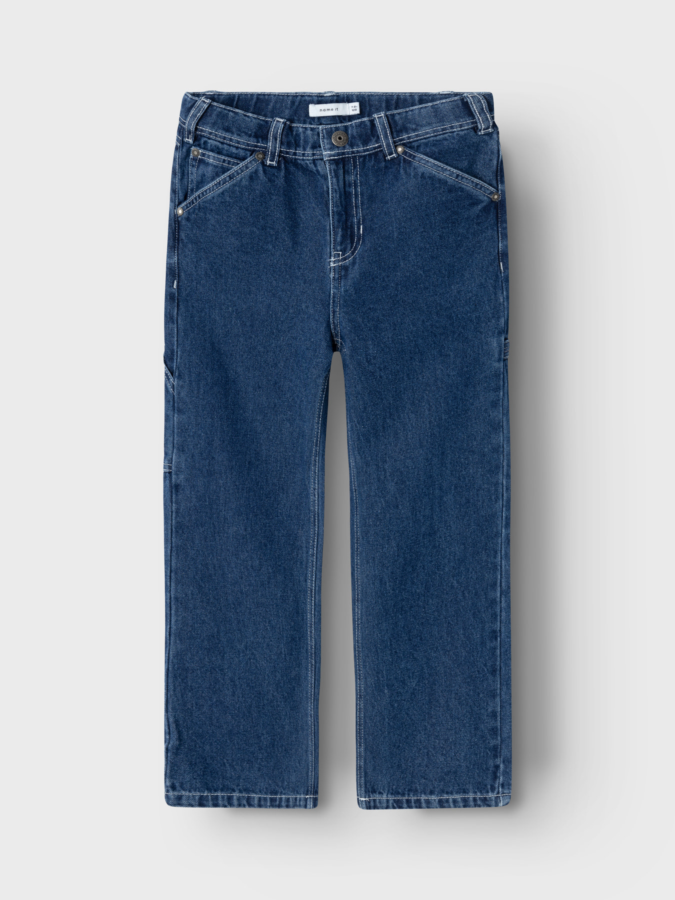 Name it winter jeans broek jongens - donker blauw - NkmRyan - straight fit afbeelding