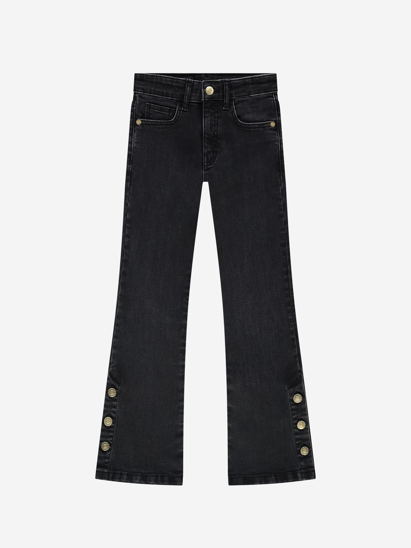Nik&Nik winter jeansbroek meisjes - grijs denim - Saar afbeelding