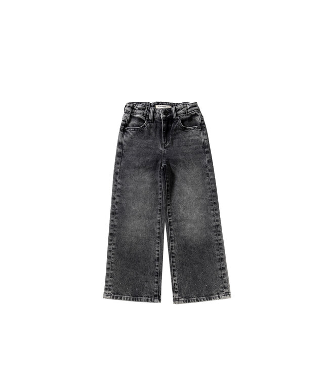 Your wishes winter jeansbroek meisjes - grijs - wide leg fit, glitter, stretch