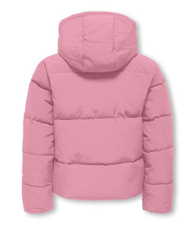 Kids ONLY winter winterjas meisjes - roze - puffer - Kogmalia