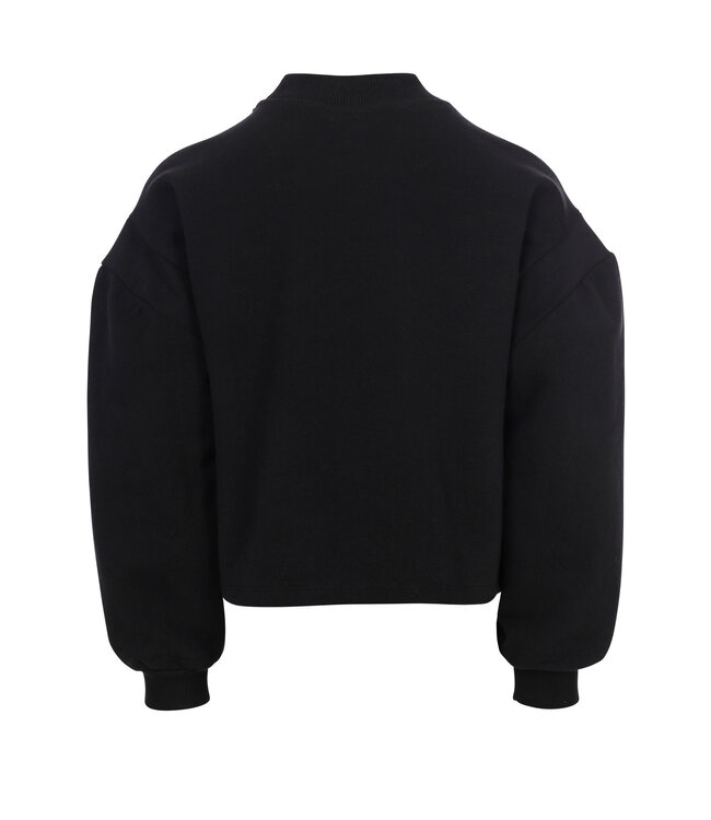 LOOXS Little winter sweater meisjes - zwart - ruffle