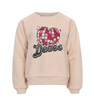 LOOXS Little winter sweater meisjes - beige - lurex