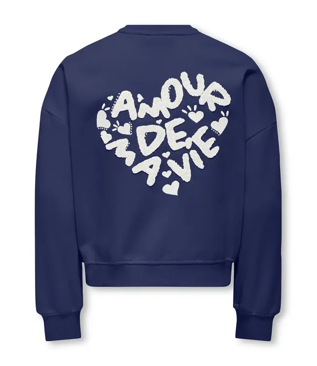 Kids ONLY winter sweater meisjes - blauw - KogTammie - relaxed fit