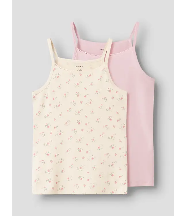 Name it winter ondergoed meisjes - wit - 2p top - NkfStrap