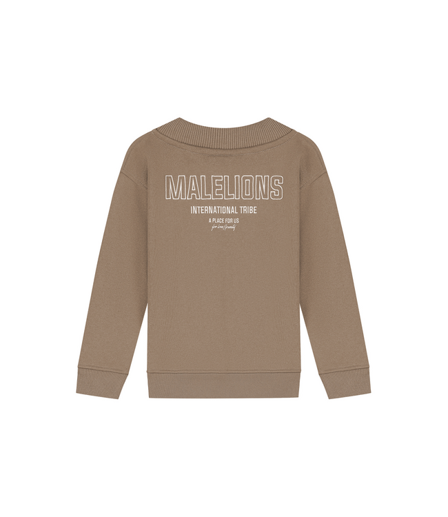 Malelions winter sweater meisjes - choco bruin - Tribe