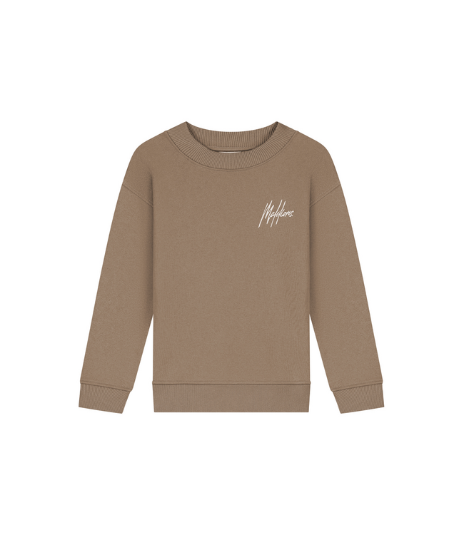 Malelions winter sweater meisjes - choco bruin - Tribe
