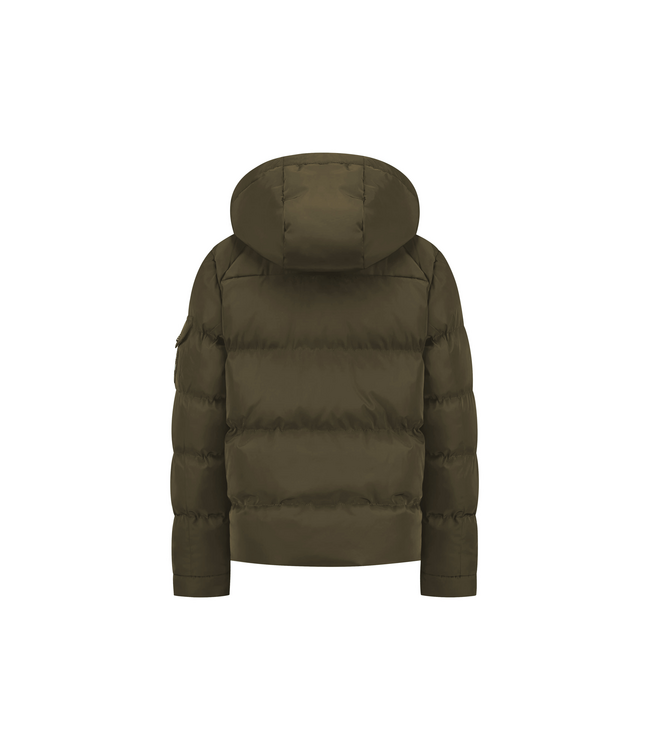Malelions winter winterjas jongens - army groen - Patch Puffer