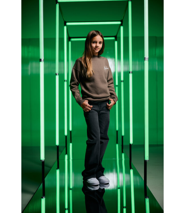 Malelions winter sweater meisjes - choco bruin - Tribe