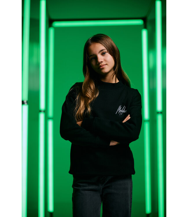 Malelions winter sweater meisjes - zwart - Tribe