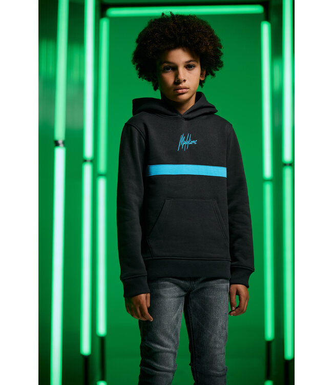Malelions winter hoodie jongens - grijs blauw - Tube