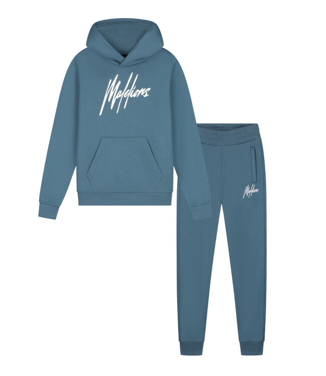 Malelions winter tracksuit jongens - blauw - Essentials + GRATIS PET!