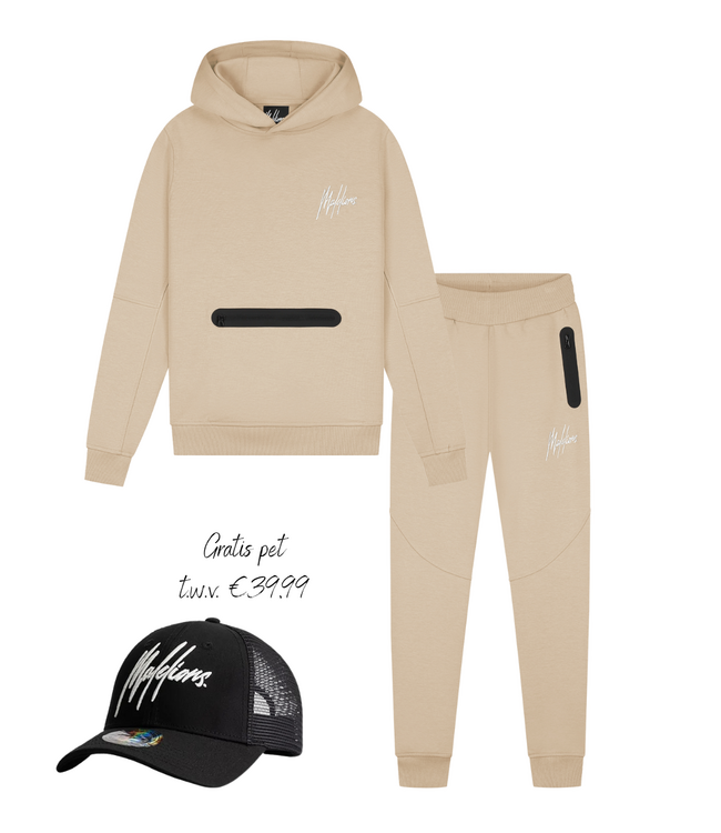 Malelions winter tracksuit jongens - khaki groen - Sport Counter + GRATIS PET!