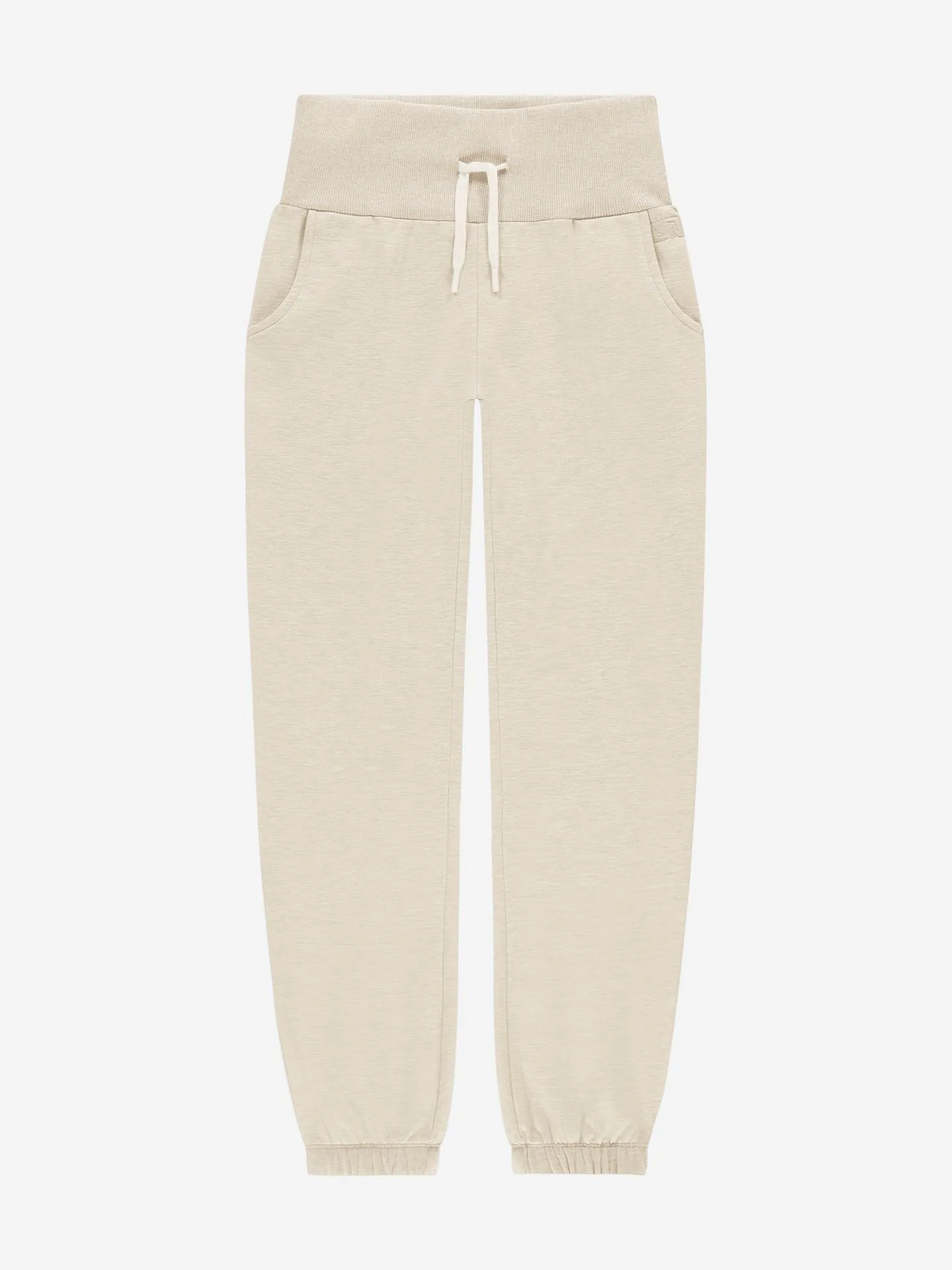 Nik&Nik zomer sweat broek meisjes - taupe - Ivy afbeelding 1