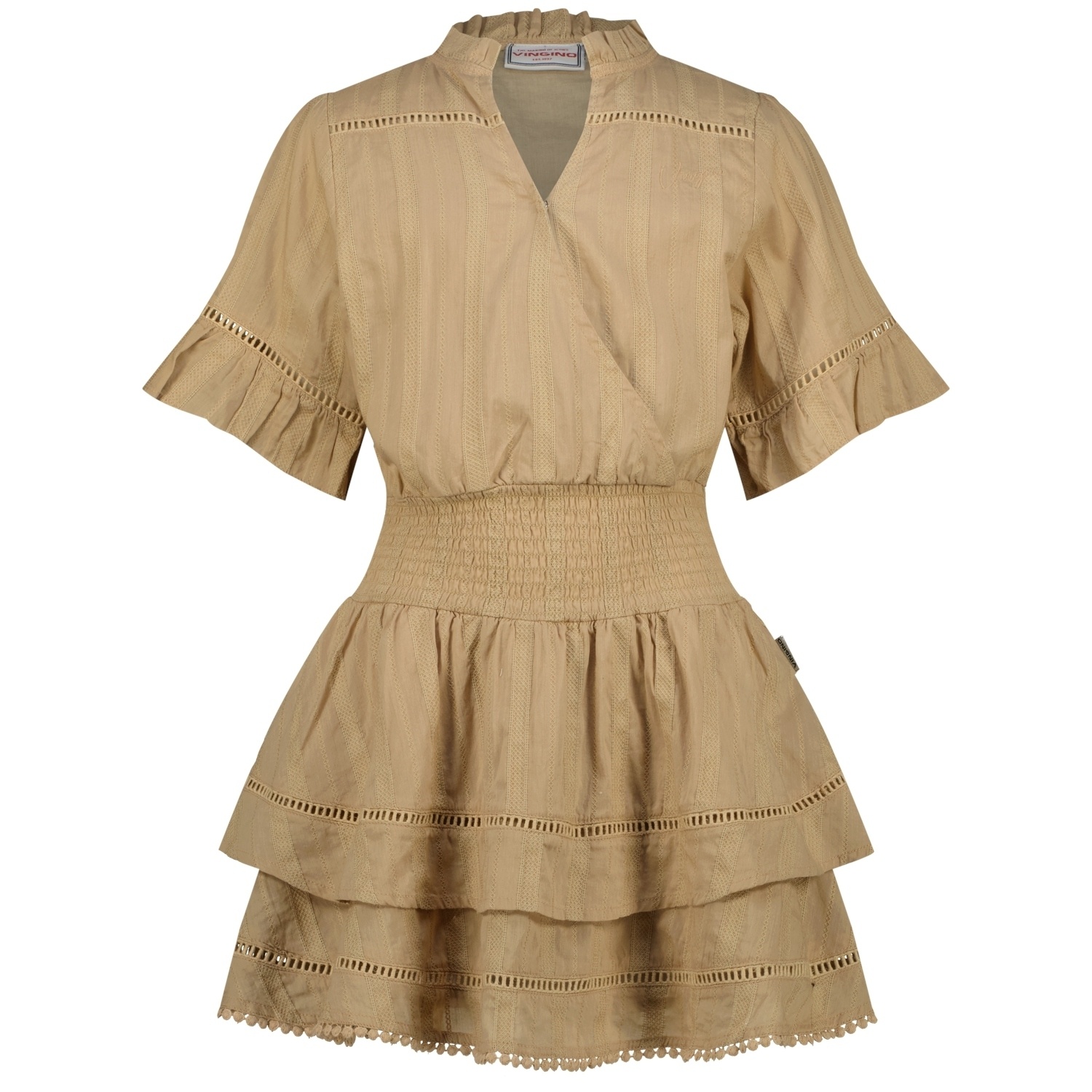 Vingino zomer jurk meisjes - taupe - Pevy