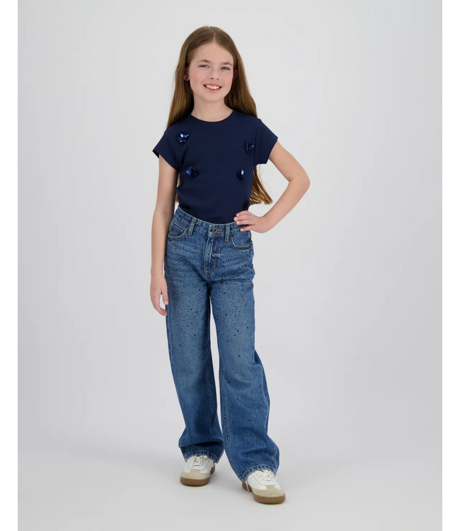 Vingino zomer t-shirt meisjes - blauw - Jessie