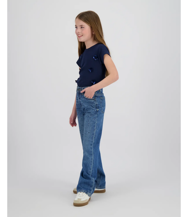 Vingino zomer t-shirt meisjes - blauw - Jessie