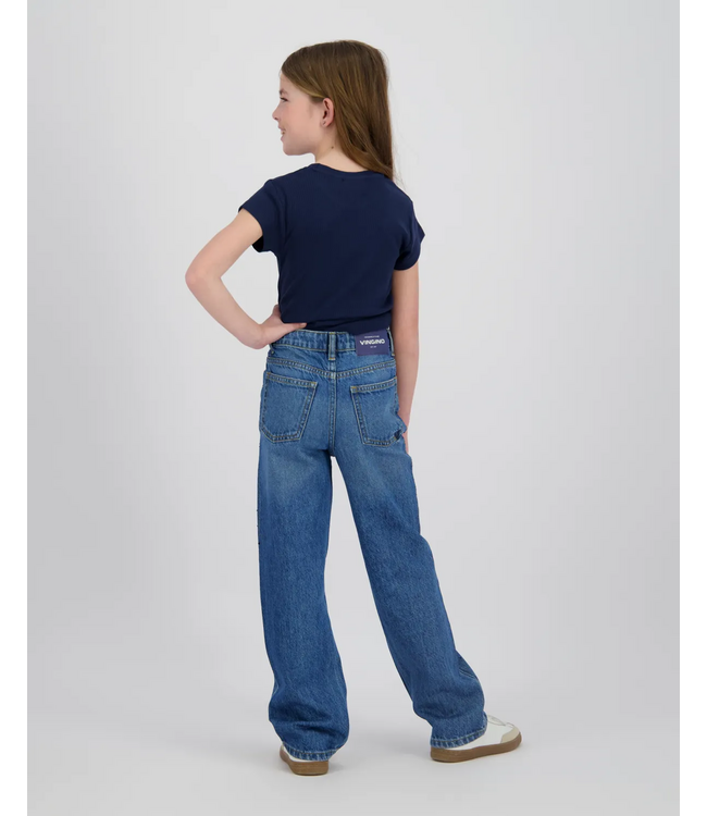 Vingino zomer t-shirt meisjes - blauw - Jessie