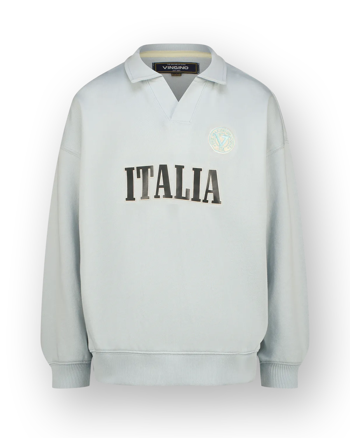 Vingino zomer sweater jongens - blauw - Nico - oversized