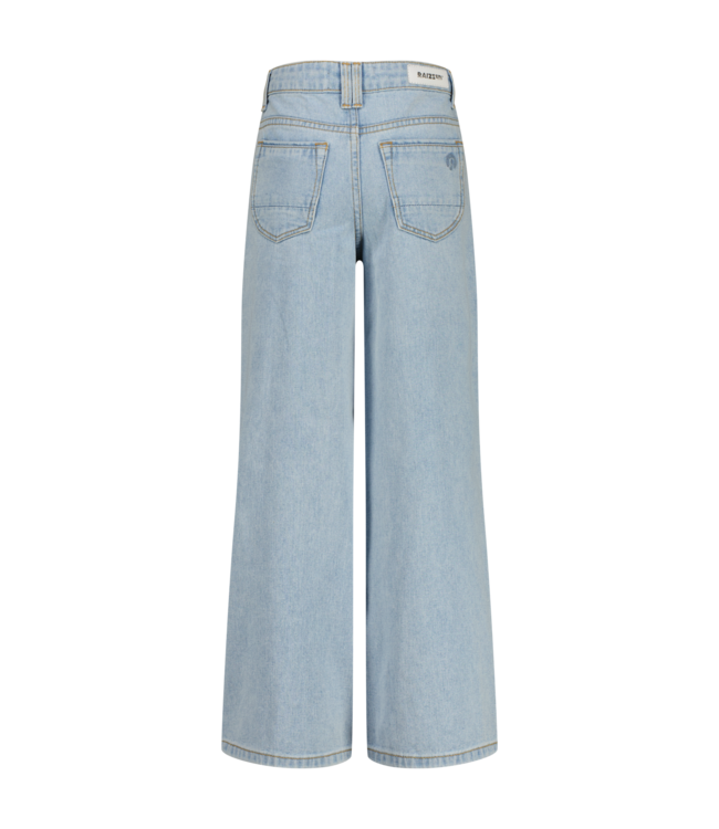 Raizzed zomer jeans broek meisjes - blauw - Monaco - extra wide leg