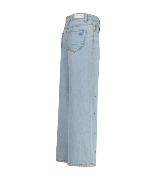 Raizzed zomer jeans broek meisjes - blauw - Monaco - extra wide leg