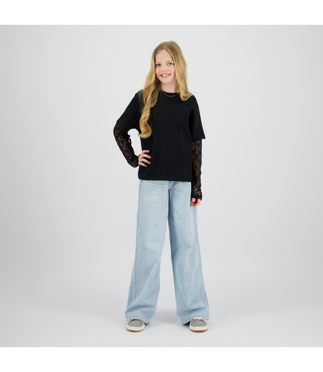 Raizzed zomer t-shirt meisjes - zwart - Tanya