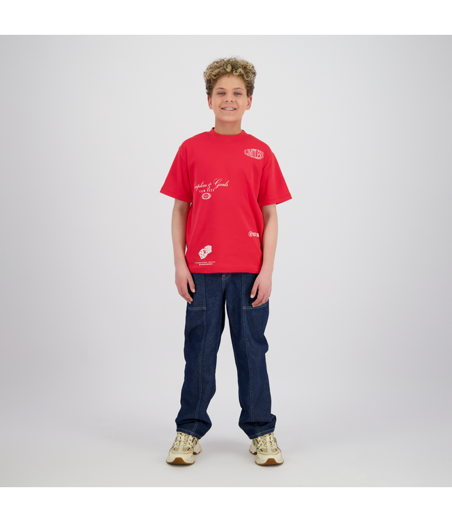 Raizzed zomer t-shirt jongens - rood - Hold - boxy fit