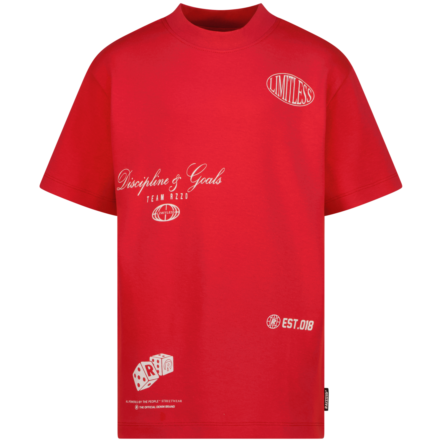 Raizzed zomer t-shirt jongens - rood - Hold - boxy fit