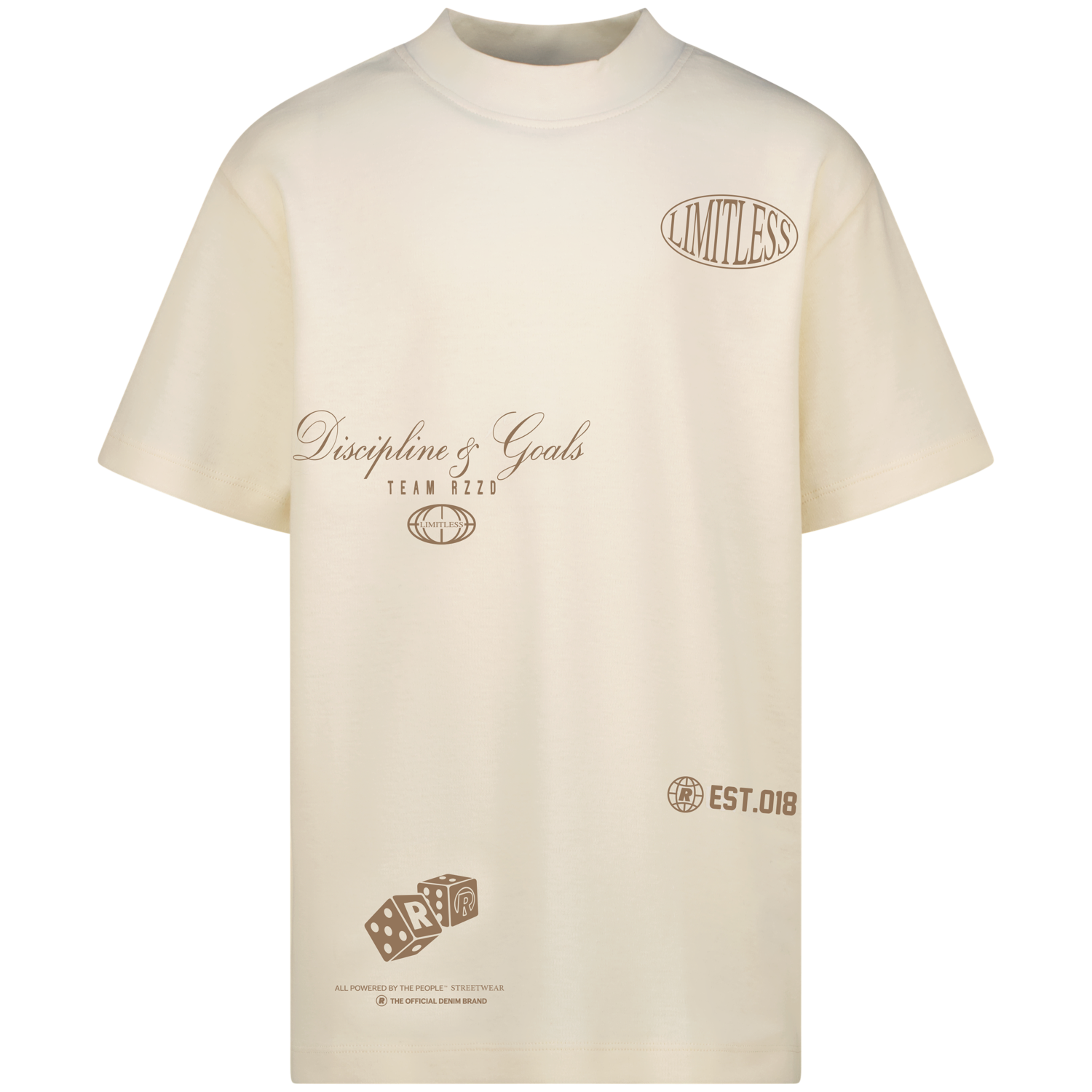 Raizzed zomer t-shirt jongens - off wit - Hold - boxy fit