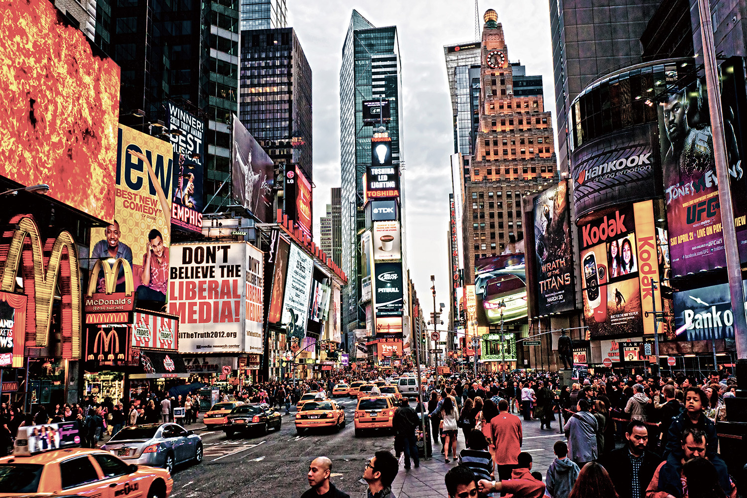 Plexiglas schilderij New York