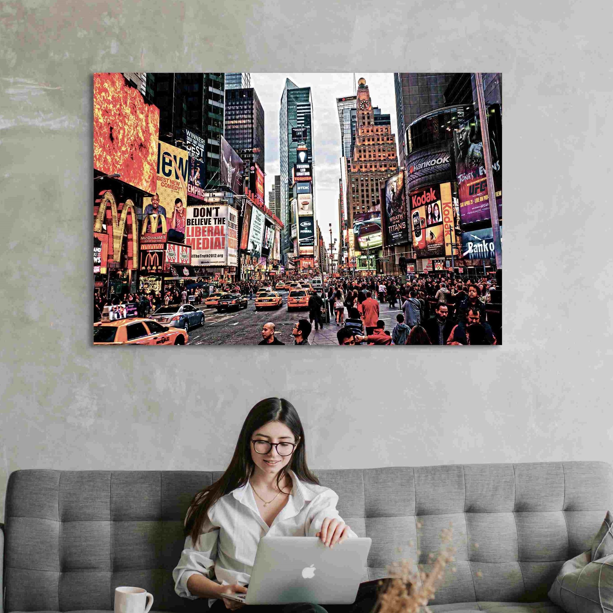 Plexiglas schilderij New York